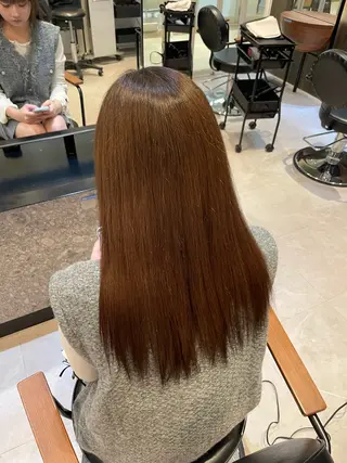 オリーブカラー🫒/ 透明感カラー/みゆのヘアスタイル