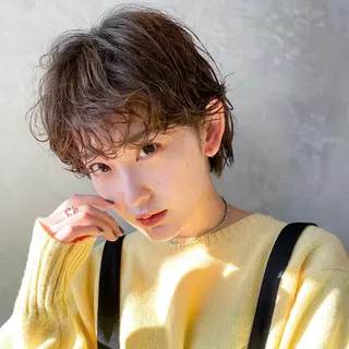 ショート カラー パーマ ヘアアレンジ ITbyALBUM 松戸のヘアスタイル