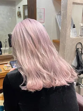 ミディアム LORE福岡天神 韓国/ブリーチのヘアスタイル