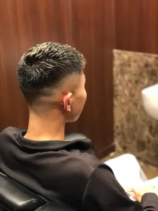 パーマ ヒロ銀座バーバーショップ難波店所属・縮毛矯正/パーマ 宮河 惇💈のヘアスタイル