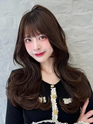 セミロング 映える顔まわり/前髪 特化 💗 ユキマのヘアスタイル