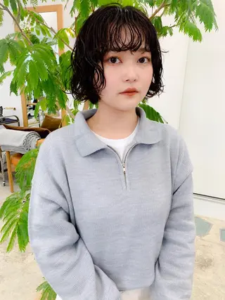 ショート パーマ SALOWIN 名古屋所属・パーマ特化美容師 /丹羽舜太のヘアスタイル