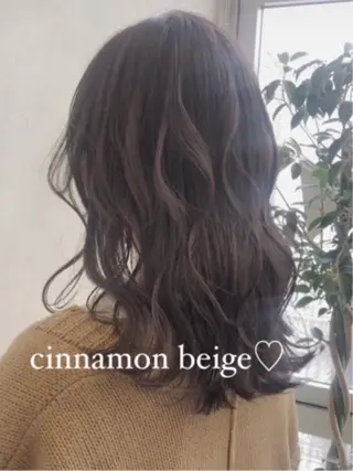 セミロング カラー nakahara madokaのヘアスタイル