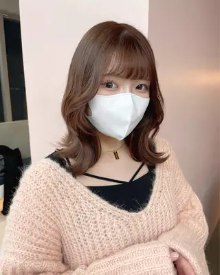 ミディアム カラー ayaka♡ 柔らかカラーのヘアスタイル