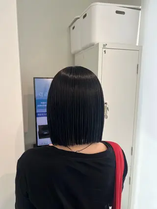 ミディアム カラー kei/透明感カラー /縮毛矯正/メンズのヘアスタイル