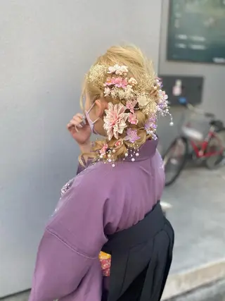 ロング ヘアアレンジ 髪質改善🌟透明感 🌟三塚有紀子のヘアスタイル