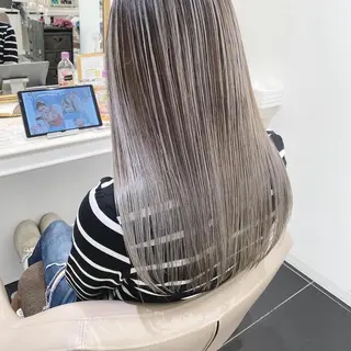 セミロング カラー 山崎俊輔/髪質改善 /バレイヤージュのヘアスタイル