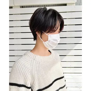 ショート re.share所属・茅ヶ崎/ショートボブ /ハイトーン/片野のヘアスタイル