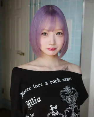 ミディアム カラー ハイトーン/ブリーチ 🎀/𝑵𝒐𝒆のヘアスタイル