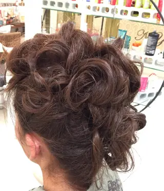 ロング ヘアアレンジ 山北 咲子のヘアスタイル