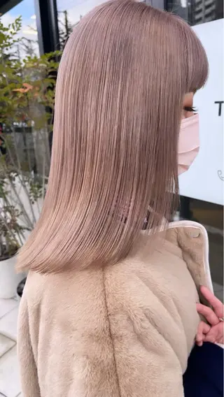 ミディアム 【髪質改善】 【酸性ストレート】のヘアスタイル