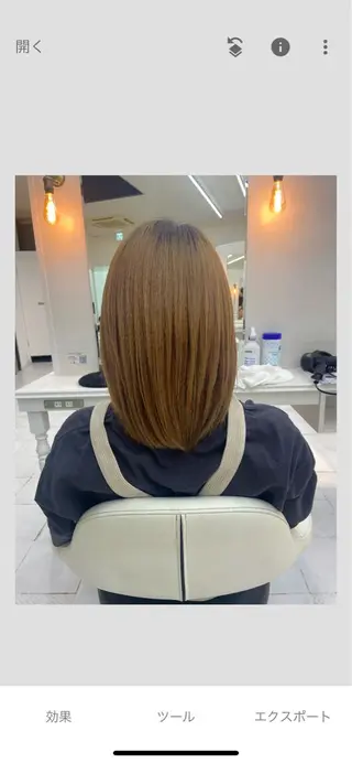 ミディアム ベージュカラー/ いぢちるみのヘアスタイル