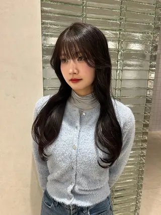 ミディアム カラー ヘアアレンジ メンズ Salowin原宿ash所属・‎透明感×艶髪 ‎🫒maki🎀のヘアスタイル