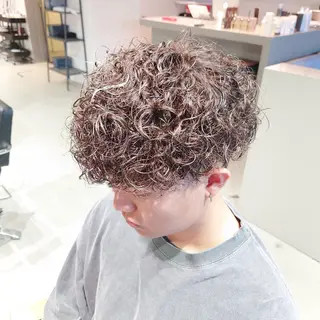 ショート パーマ メンズ iss所属・メンズ/パーマ特化 /波巻き/林洋平のヘアスタイル