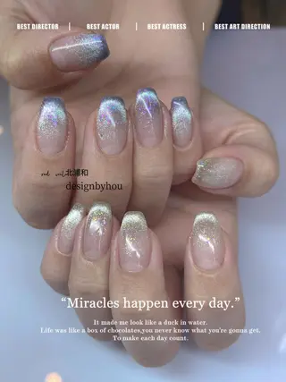 ミディアム ネイル 長さ出し専門 nynaのネイルデザイン