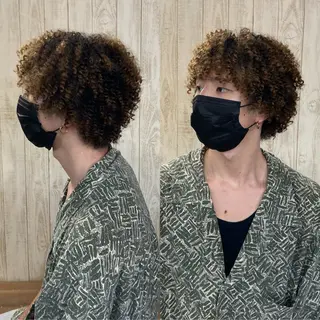 ショート パーマ メンズ LINOA鵠沼海岸所属・コーンロウ/ブレイズ 🪮✨SHOKOのヘアスタイル