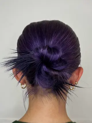 ミディアム カラー ヘアアレンジ 🦠デザインカラー/ 魚瀬あおい🦠のヘアスタイル