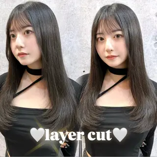 セミロング 韓国/ワンホンヘア 髪質改善/MaCoのヘアスタイル