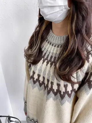 ロング ブリーチダブルカラー 【koide】のヘアスタイル