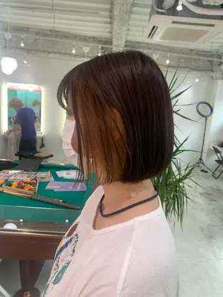 ショート 🧨ブリーチー×ボブ レイヤー💎じゅえるのヘアスタイル