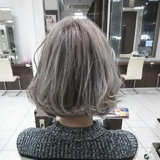 ミディアム カラー 💎大人ハイライト 💎上杉一也💎のヘアスタイル