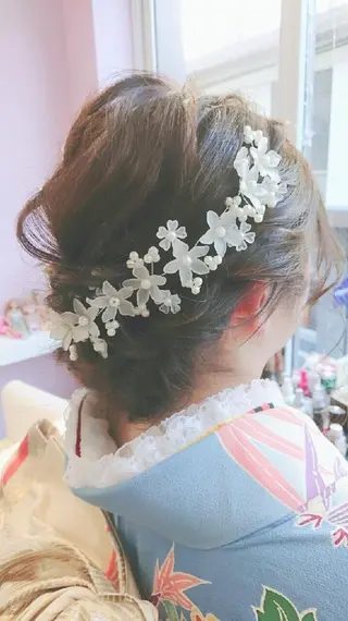 セミロング ヘアアレンジ ナカシマ  アユミのヘアスタイル