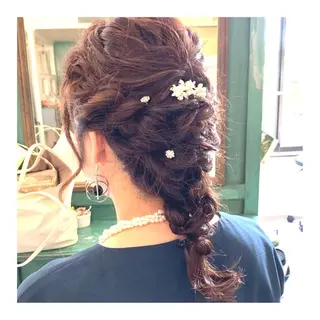 セミロング カラー ヘアアレンジ merci.所属・🌻あいり merci.🌻のヘアスタイル