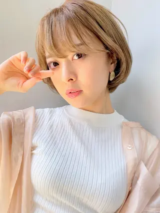 ショート カラー MUSEUM 谷平悠兼のヘアスタイル