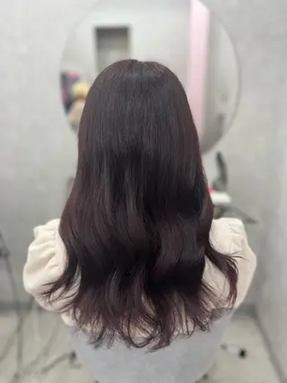 セミロング ぴんく髪の美容師🎀 🖤ゆうなのヘアスタイル