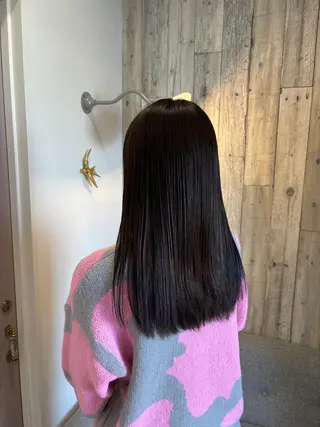 セミロング 上村 七海のヘアスタイル