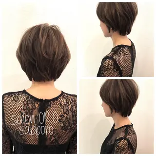 ショート カラー 平川 友希子のヘアスタイル