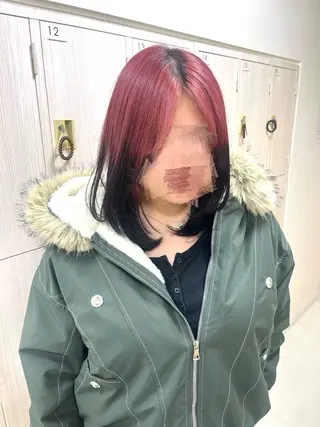 ミディアム カラー 暖色専門美容師🎀 お客様満足度◎のヘアスタイル