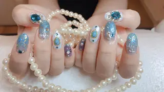 ミディアム ネイル 長さ出し専門 nynaのネイルデザイン