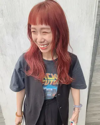 セミロング カラー ヘアアレンジ la fith所属・rico_by ヘアとアイブロウのヘアスタイル