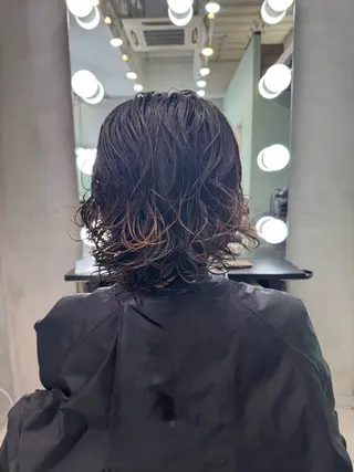 ミディアム デザインカラー/ ハイトーン/ケイジのヘアスタイル