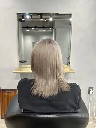 ミディアム カラー レイヤーカット/ パーマ/齋藤大貴のヘアスタイル