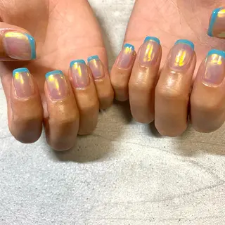 ショート カラー パーマ ヘアアレンジ メンズ キッズ ネイル マツエク・マツパ アイブロウ 今福鶴見ネイル 8(ｴｲﾄ)のネイルデザイン