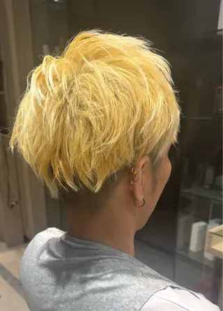 ミディアム カラー メンズ vis lien　川口店所属・土屋 咲希のヘアスタイル