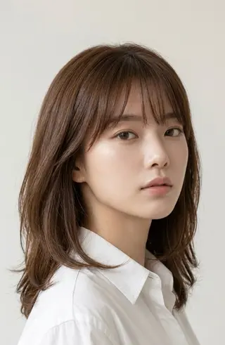 ミディアム COA銀座所属・ミディアムレイヤー 募集中/村上廉のヘアスタイル