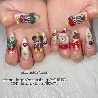 ロング NAILSALON 🍔Timna🍟のネイルデザイン