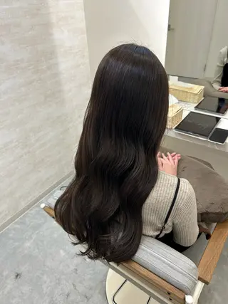 ロング カラー ヘアアレンジ 髪質改善&艶感カラー 🪄岡井美結のヘアスタイル