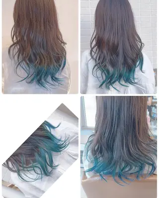 ロング カラー 牧野 由香のヘアスタイル