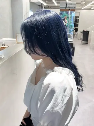 ミディアム カラー デザインカラー 小西勇次のヘアスタイル