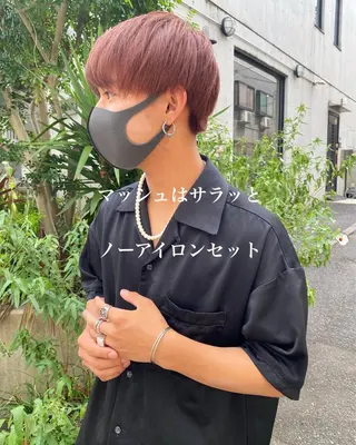 ショート カラー パーマ ヘアアレンジ メンズ 【池袋/スパイキー ショート】ⓝⓘⓜⓤのヘアスタイル