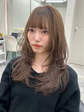 ミディアム ヘアアレンジ fumika🎀 ベージュのヘアスタイル