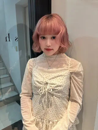 ショート riria/ボブ /ブラウンカラー🎀のヘアスタイル