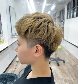 ショート カラー パーマ 栄/久屋大通り/韓国 /透明感/横山🩵のヘアスタイル