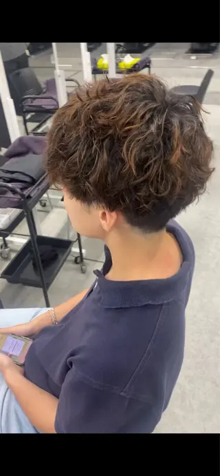 カラー パーマ メンズ 福井祥太／海外風 /プードルパーマのヘアスタイル