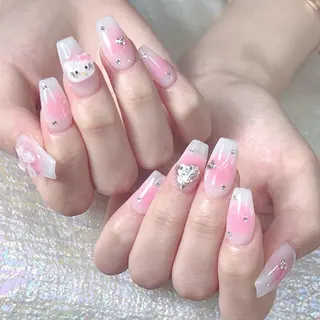 ネイル 長いだし/スカルプ/ パラシェルN.oneのネイルデザイン