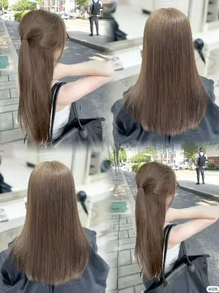 ロング カラー 🤍韓国大人っぽ ベージュMAI🤍のヘアスタイル